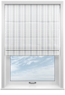 Laurel Stripe, Horizon - Motorised Roman Blind